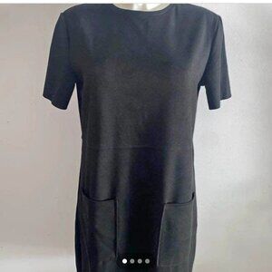 Zara black Knee-length T-shirt dress